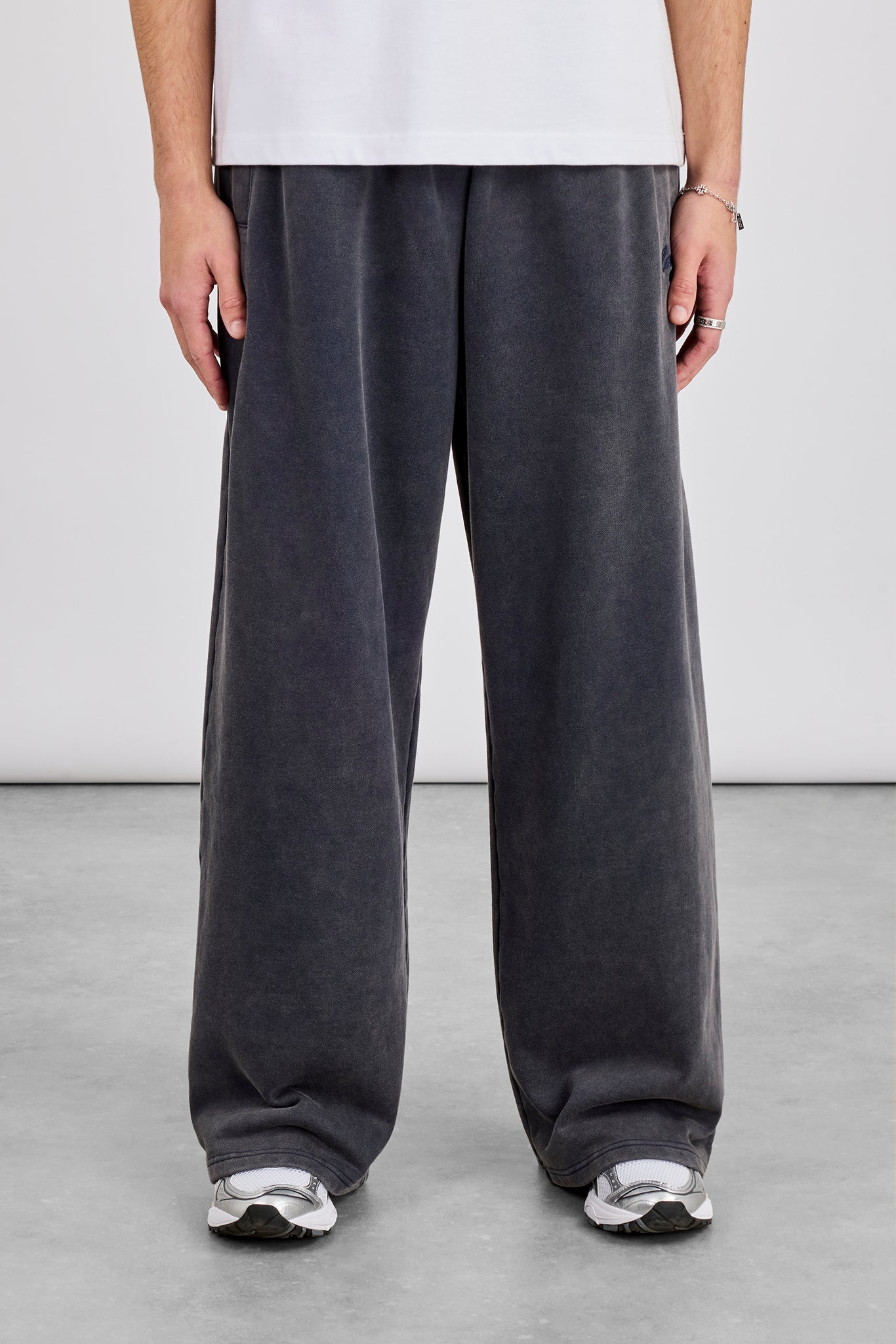 Acid Wash Baggy Jogger - Washed Navy